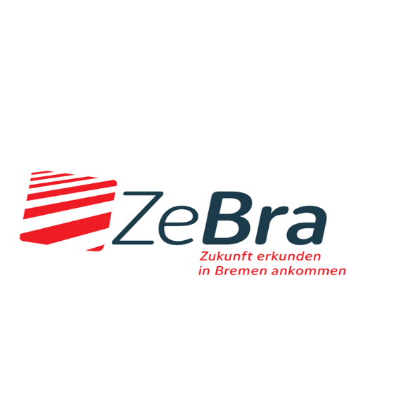 Logo ZeBra Zukunft erkunden. in Bremen ankommen.